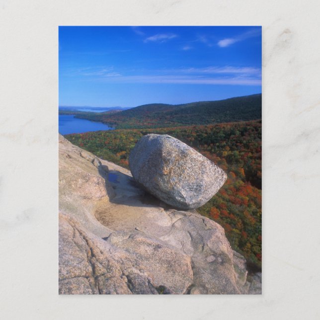 Acadia Bubble Rock Postkarte (Vorderseite)