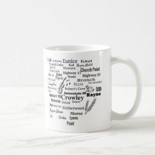 Acadia-Gemeinde-Louisianastadt-u. -straßen-Tasse Kaffeetasse