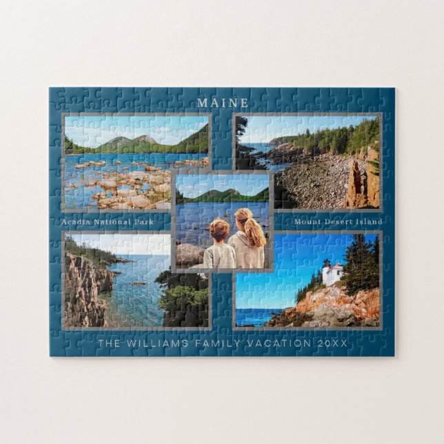 Acadia National Park Custom Family Foto (Horizontal)