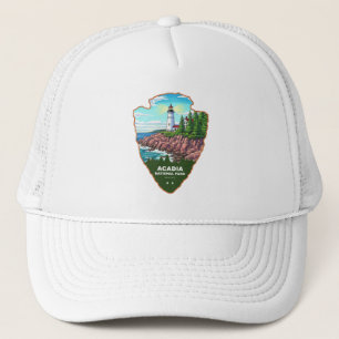 Acadia National Park Maine Arrowhead Truckerkappe