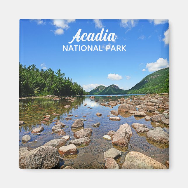 Acadia National Park Maine Jordan Pond Travel Magnet (Vorne)