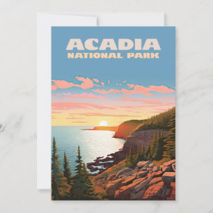 Acadia National Park Maine Küste Retro