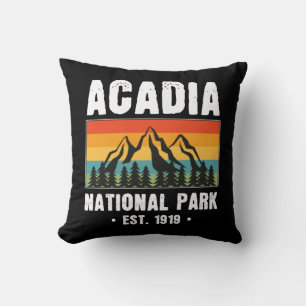 Acadia National Park, Maine Retro Vintage Kissen