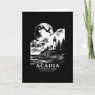 Acadia National Park Maine Urlaub Souvenir Outdoor Karte