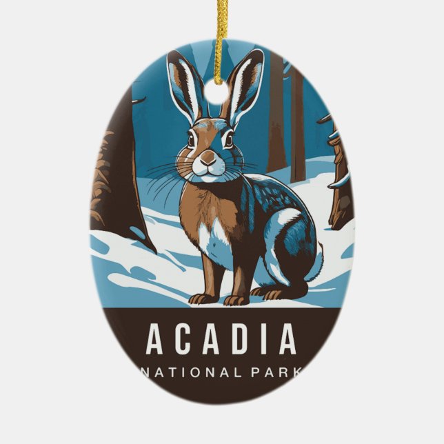 Acadia National Park Schmuck Keramik Ornament (Vorne)