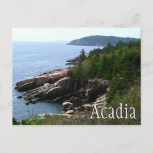 Acadia National Park Shoreline, Maine Postkarte