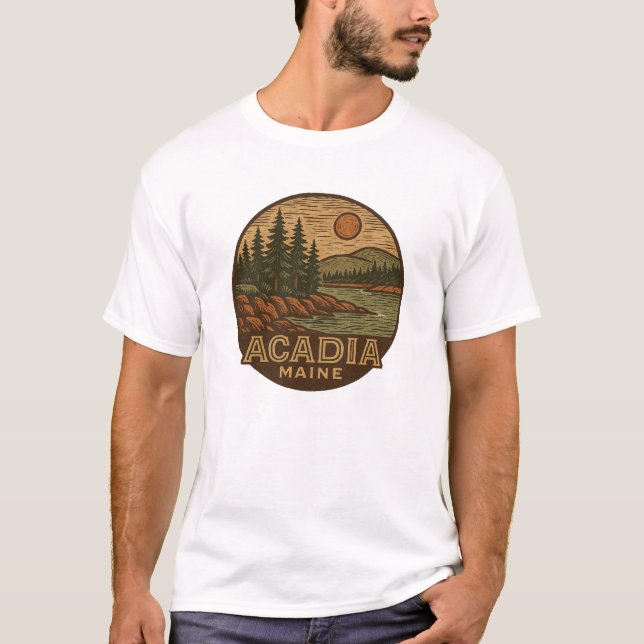 Acadia National Park T - Shirt - Grafisches T-Shir (Vorderseite)