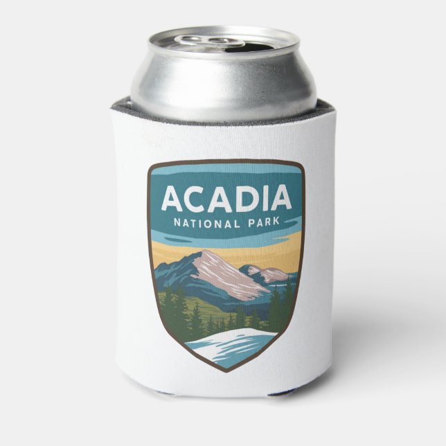 Acadia National Park Travel Abzeichen Dosenkühler (Kanne Rückseite)