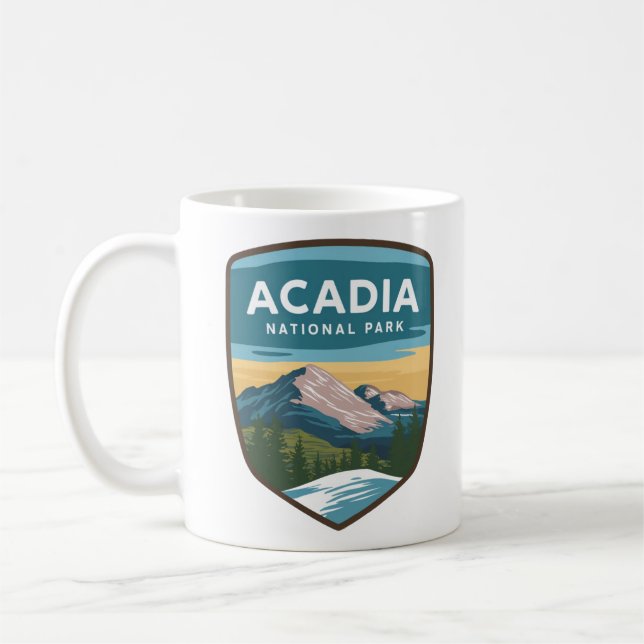 Acadia National Park Travel Abzeichen Kaffeetasse (Links)