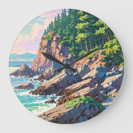Acadia National Park, USA Große Wanduhr