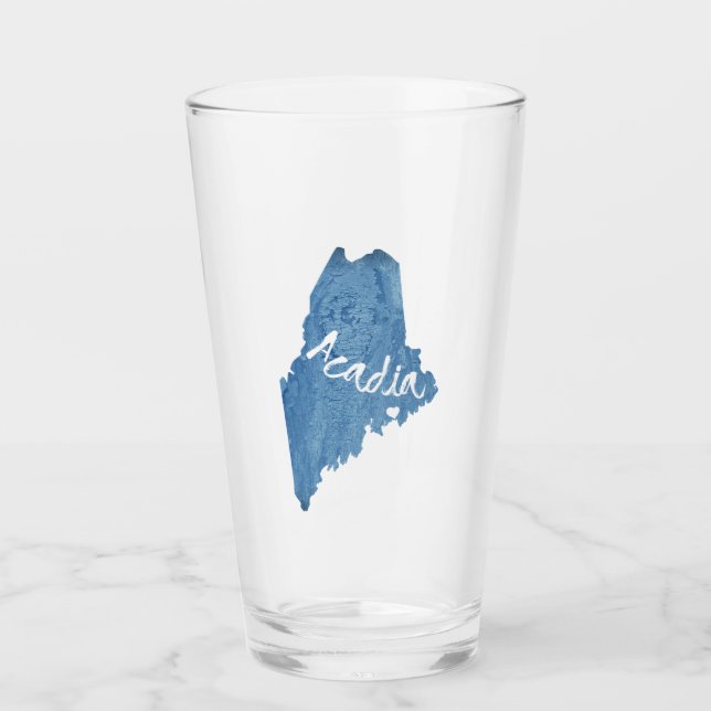 Acadia National Park Wood Grain Glas (Vorderseite)