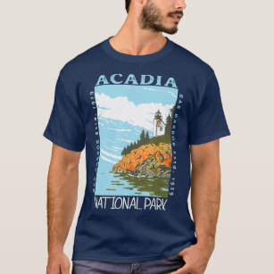 Acadia Nationalpark Bar Harbor Maine Vintag  T-Shirt