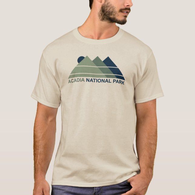 Acadia Nationalpark Berg T-Shirt (Vorderseite)