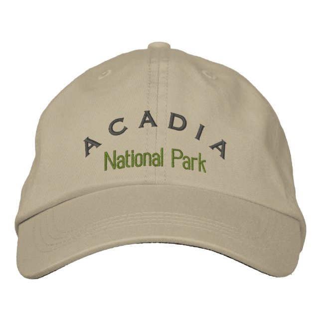 AcadIa-Nationalpark Bestickte Baseballkappe (Vorderseite)