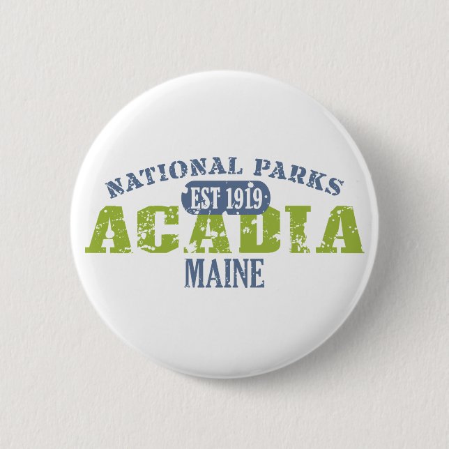 Acadia-Nationalpark Button (Vorderseite)