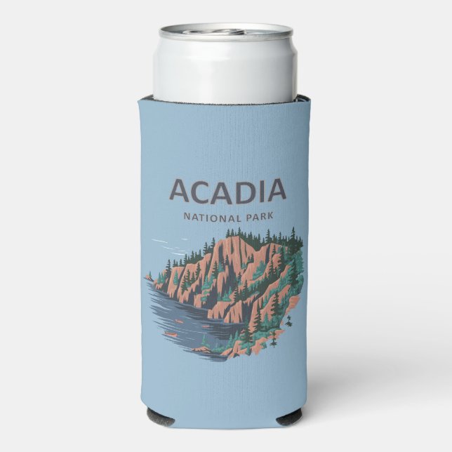 Acadia Nationalpark Cadillac Selters Dosenkühler (Seltzer Rückseite)