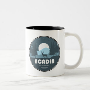 Acadia Nationalpark Deer Zweifarbige Tasse