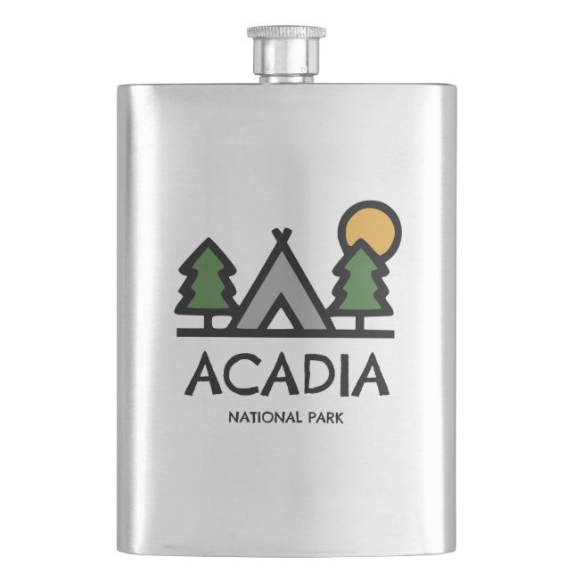Acadia Nationalpark Flachmann (Vorderseite)