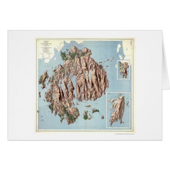Acadia-Nationalpark-Karte 1960 (Vorderseite (Horizontal))