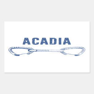 Acadia Nationalpark Klettersteig Schnellzug Rechteckiger Aufkleber