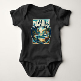 Acadia Nationalpark Maine Baby Strampler