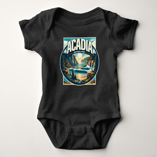 Acadia Nationalpark Maine Baby Strampler (Vorderseite)