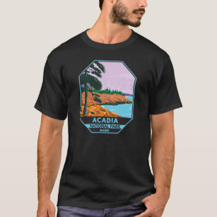 Acadia Nationalpark Maine Bar Harbor Vintag T-Shirt