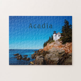 Acadia Nationalpark Maine Bass Hafen Leuchtturm