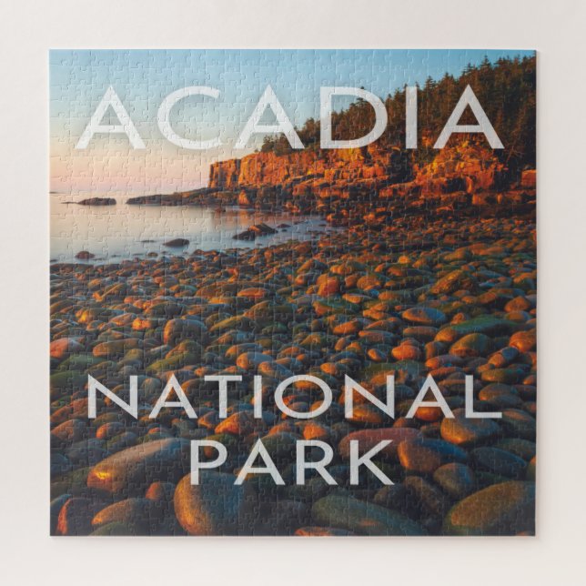 Acadia Nationalpark Maine Beach Sunrise Nature Par (Vertikal)