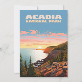 Acadia Nationalpark Maine Coast Retro