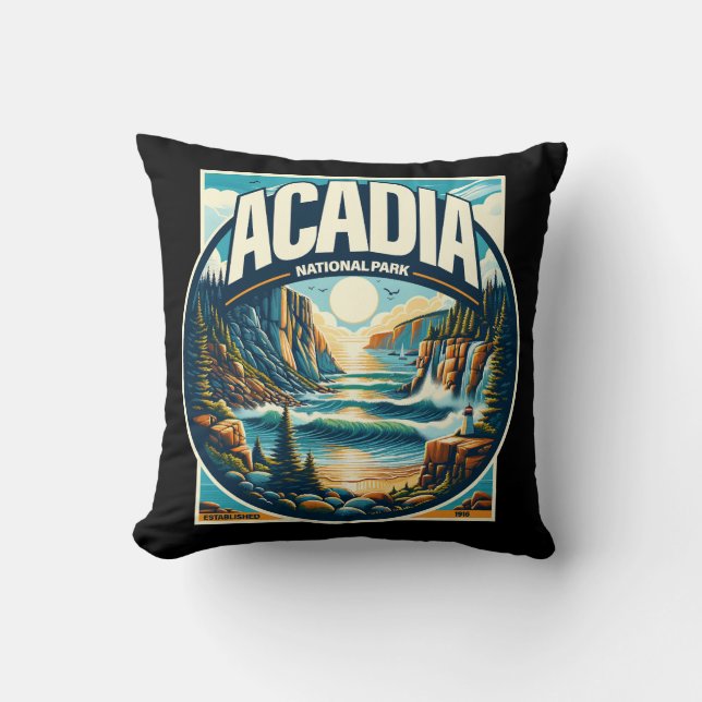 Acadia Nationalpark Maine Kissen (Vorderseite)