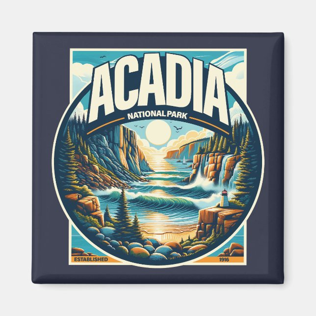 Acadia Nationalpark Maine Magnet (Vorne)