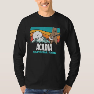 Acadia Nationalpark Maine Mountains Banjo Bear T-Shirt