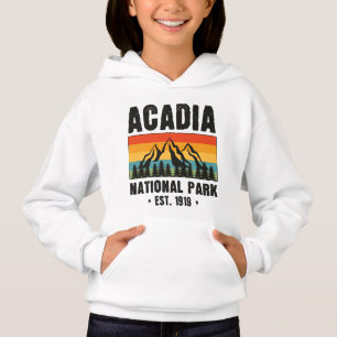 Acadia Nationalpark, Maine Retro Vintag Hoodie