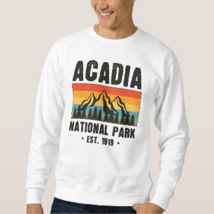 Acadia Nationalpark, Maine Retro Vintag Sweatshirt