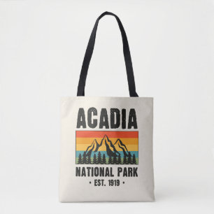 Acadia Nationalpark, Maine Retro Vintag Tasche