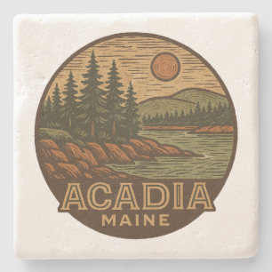 Acadia Nationalpark Maine Stone Untersetzer