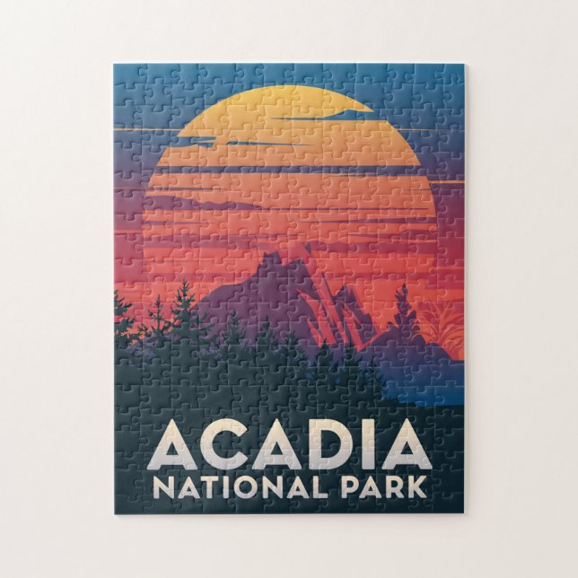 Acadia Nationalpark Maine Sunset (Vertikal)