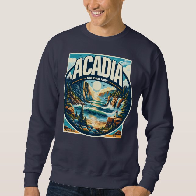 Acadia Nationalpark Maine Sweatshirt (Vorderseite)