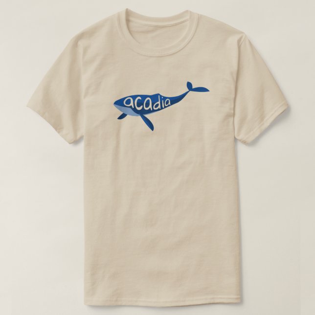 Acadia Nationalpark Maine Whale T-Shirt (Design vorne)