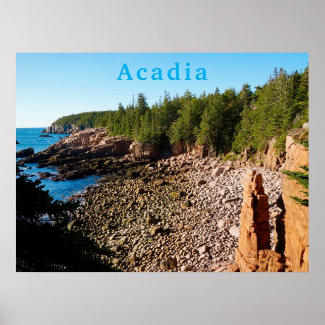 Acadia Nationalpark MDI Monument Cove Maine Poster (Vorne)