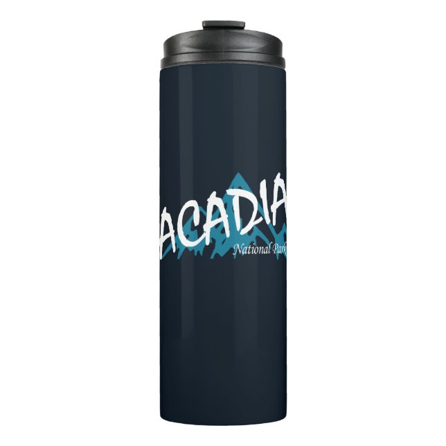 Acadia Nationalpark Mountains Thermosbecher (Vorderseite)