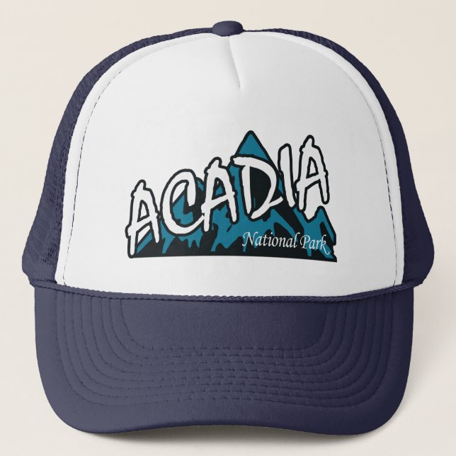 Acadia Nationalpark Mountains Truckerkappe (Vorderseite)