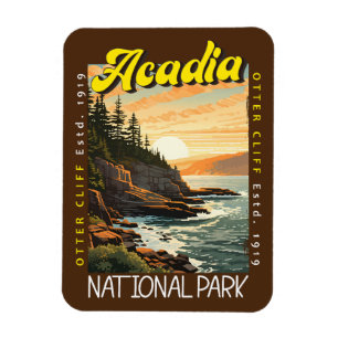 Acadia Nationalpark Otter Cliff erschüttert Magnet