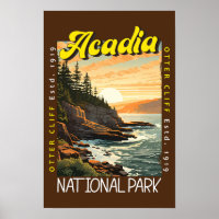 Acadia Nationalpark Otter Cliff erschüttert