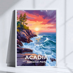 Acadia Nationalpark   Otter Cliffs Mainreise Poster