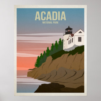Acadia Nationalpark Poster