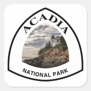 Acadia Nationalpark Quadratischer Aufkleber