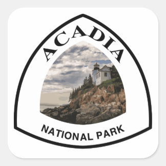 Acadia Nationalpark Quadratischer Aufkleber