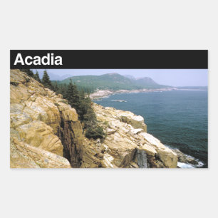 Acadia Nationalpark Rechteckiger Aufkleber